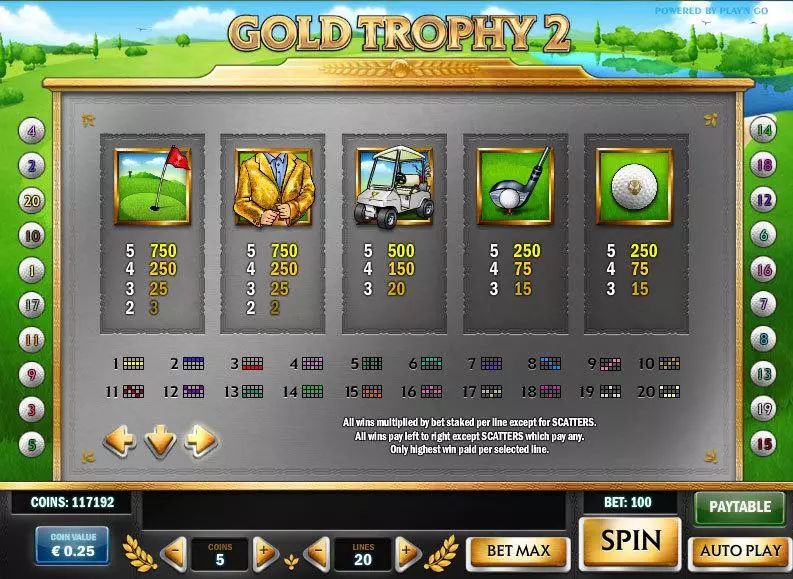 Gold Trophy 2 Slots made by Play'n GO - Info and Rules