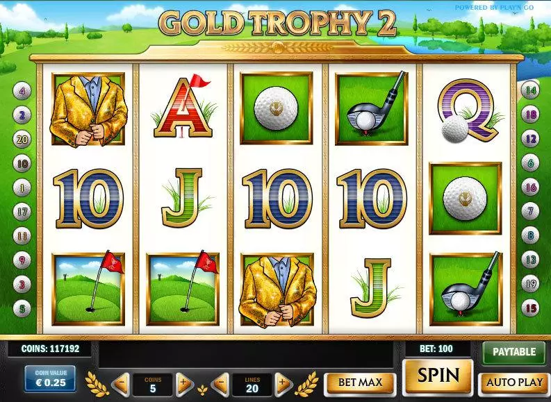 Gold Trophy 2 Slots made by Play'n GO - Main Screen Reels