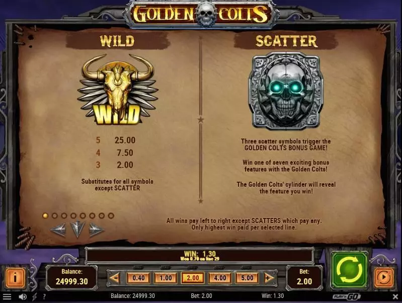 Golden Colts Slots made by Play'n GO - Bonus 1
