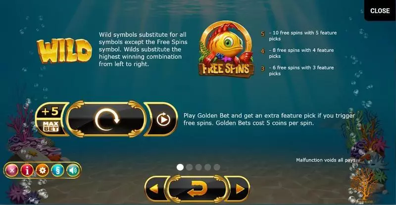 Golden Fish Tank Slots made by Yggdrasil 