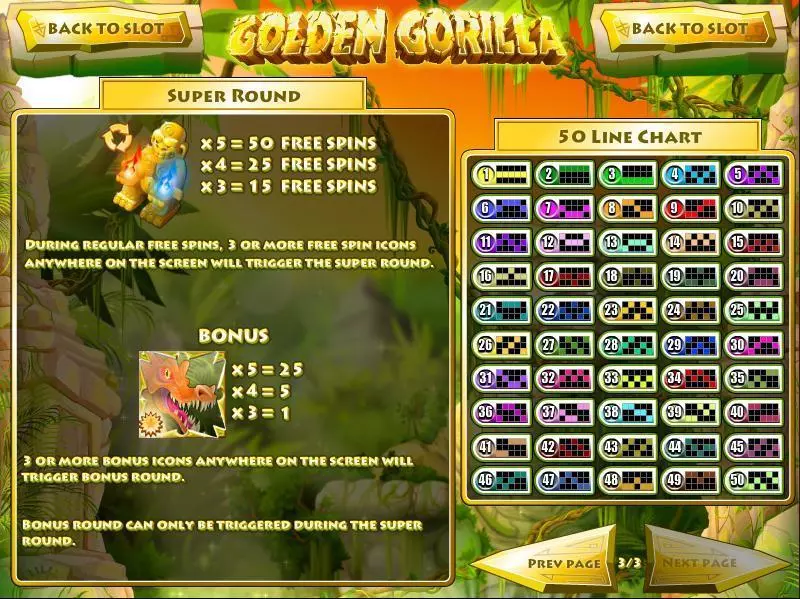 Golden Gorilla Slots made by Rival - Info and Rules