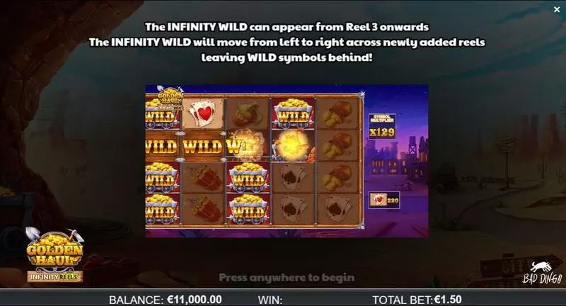 Golden Haul Infinity Reels Slots made by ReelPlay - Info and Rules