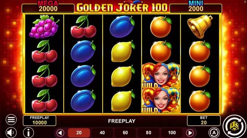 Golden Joker 100 Hold And Win Slots made by  - Main Screen Reels