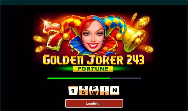 Golden Joker 243 Fortune Slots made by 1Spin4Win - Introduction Screen