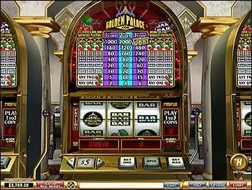 Golden Palace Slots made by PlayTech - Main Screen Reels