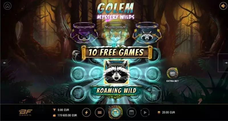 Golem Mystery Wilds Slots made by BF Games - Free Spins Feature