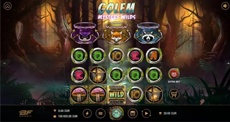Golem Mystery Wilds Slots made by BF Games - Main Screen Reels