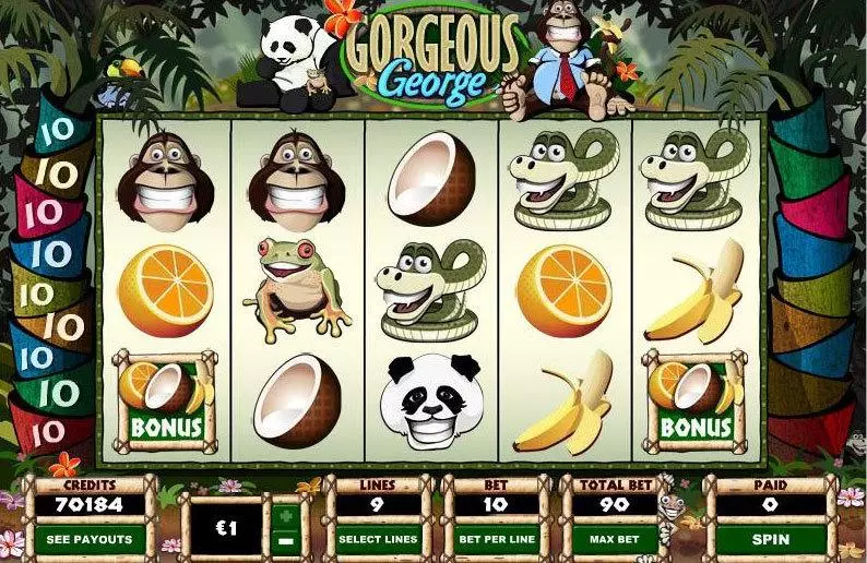 Gorgeous George Slots made by Parlay - Main Screen Reels