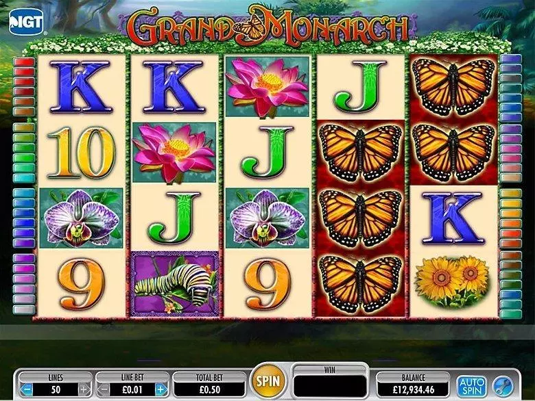 Grand Monarch Slots made by IGT - Introduction Screen