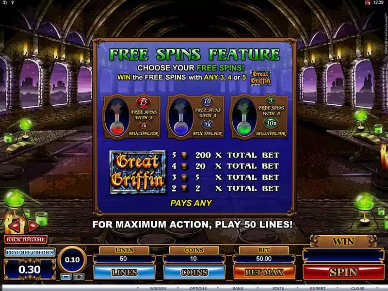 Great Griffin Slots made by Microgaming - Bonus 2