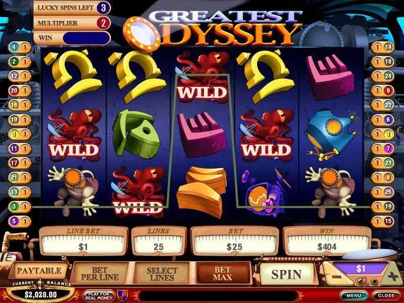 Greatest Odyssey Slots made by PlayTech - Bonus 1