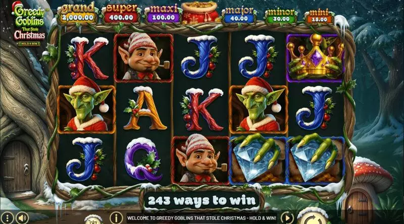 Greedy Goblins That Stole Christmas Slots made by BetSoft - Main Screen Reels