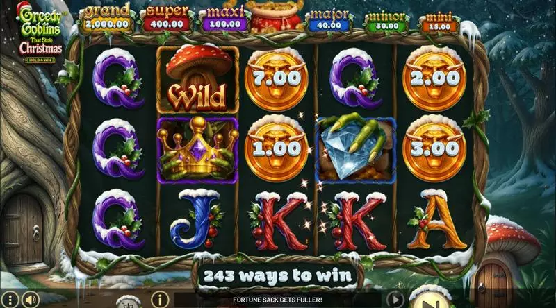Greedy Goblins That Stole Christmas Slots made by BetSoft - Main Screen Reels