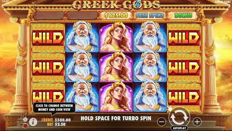 Greek Gods Slots made by Pragmatic Play - Main Screen Reels