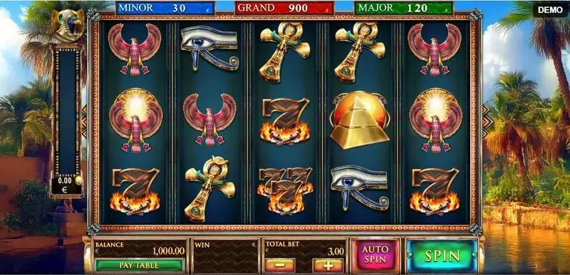 Guardians of Luxor 3 Slots made by Red Rake Gaming - Main Screen Reels
