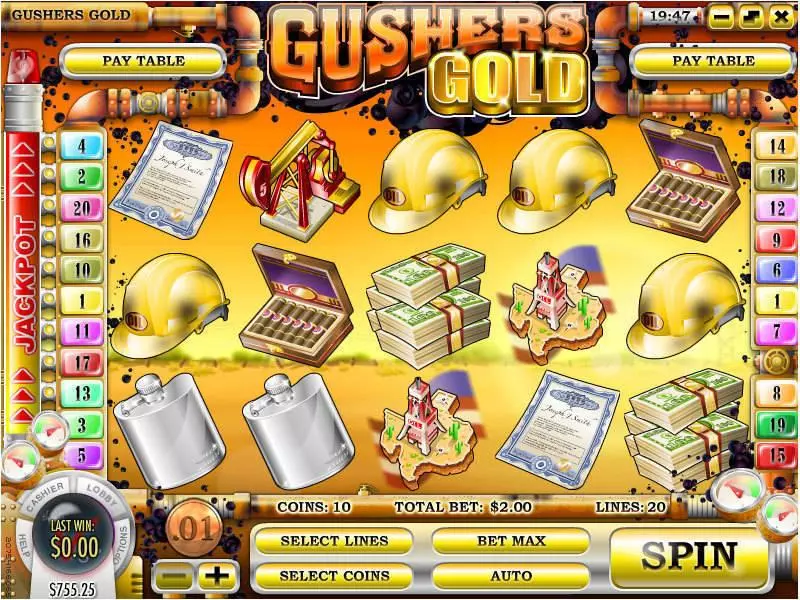 Gushers Gold Slots made by Rival - Main Screen Reels