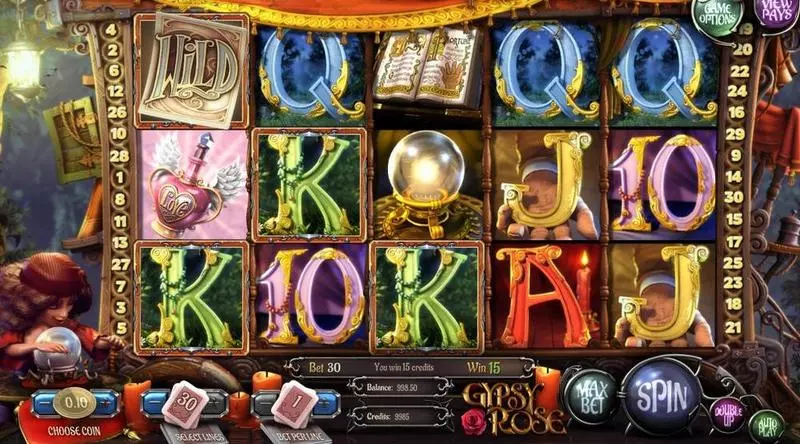 Gypsy Rose Slots made by BetSoft - Introduction Screen