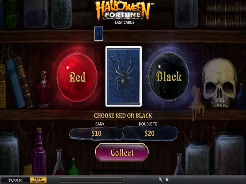 Halloween Fortune Slots made by PlayTech - Gamble Screen