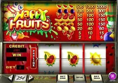 Happy Fruits Slots made by PlayTech - Main Screen Reels