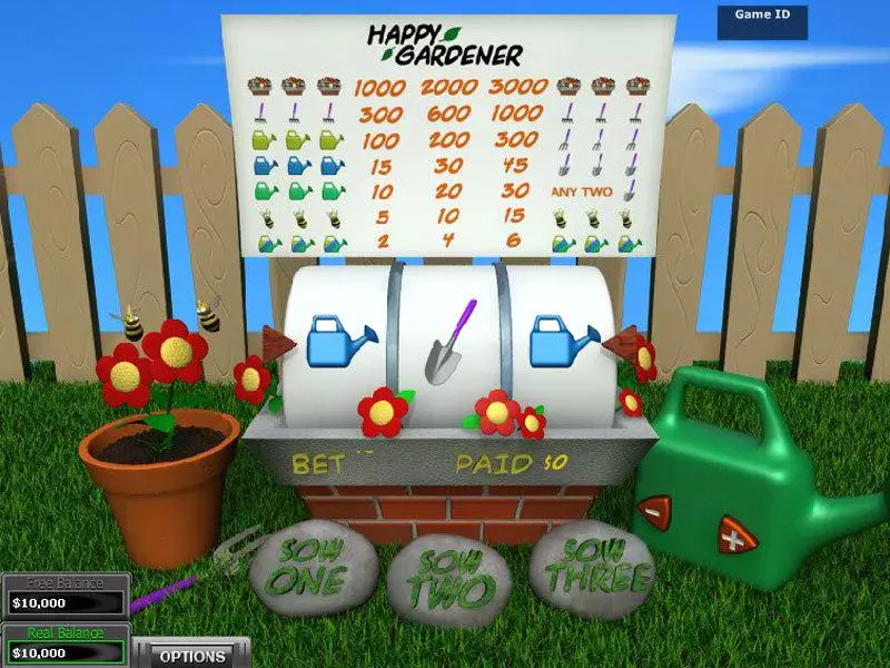 Happy Gardener Slots made by DGS - Main Screen Reels