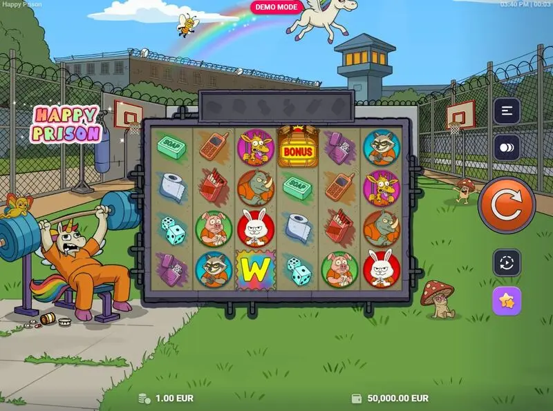 Happy Prison Slots made by TrueLab Games - Main Screen Reels