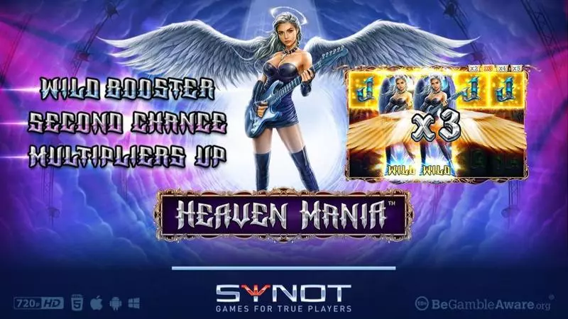 Heaven Mania Slots made by Synot Games - Introduction Screen