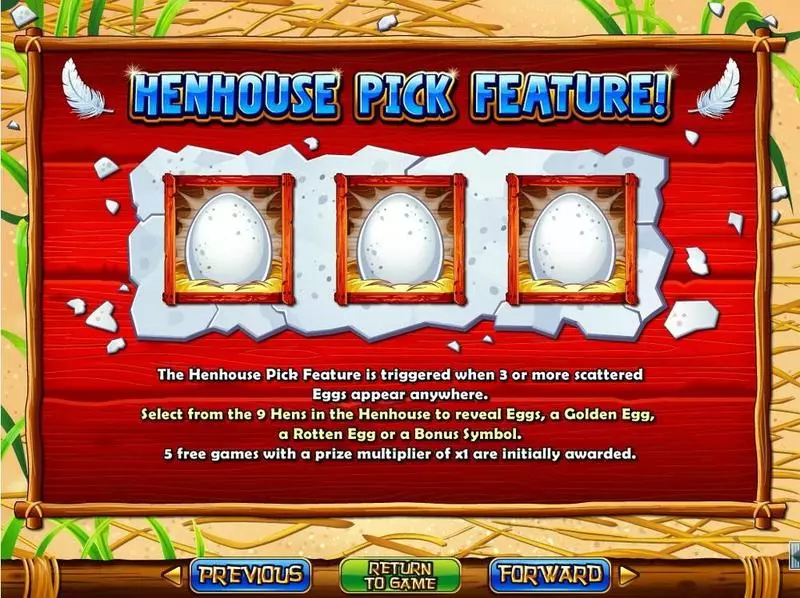 Hen House Slots made by RTG - Info and Rules