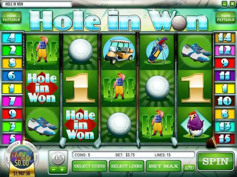 Hole in Won Slots made by Rival - Main Screen Reels