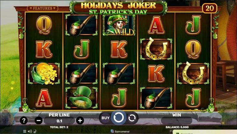 Holidays Joker – St. Patrick’s Day Slots made by Spinomenal - Main Screen Reels