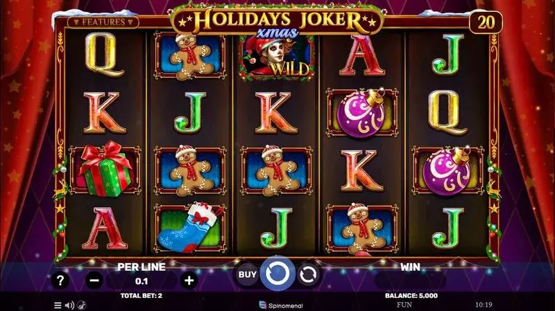 Holidays Joker – Xmas Slots made by Spinomenal - Main Screen Reels
