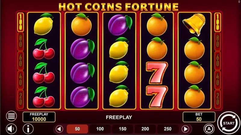 Hot Coins Fortune Slots made by 1Spin4Win - Main Screen Reels