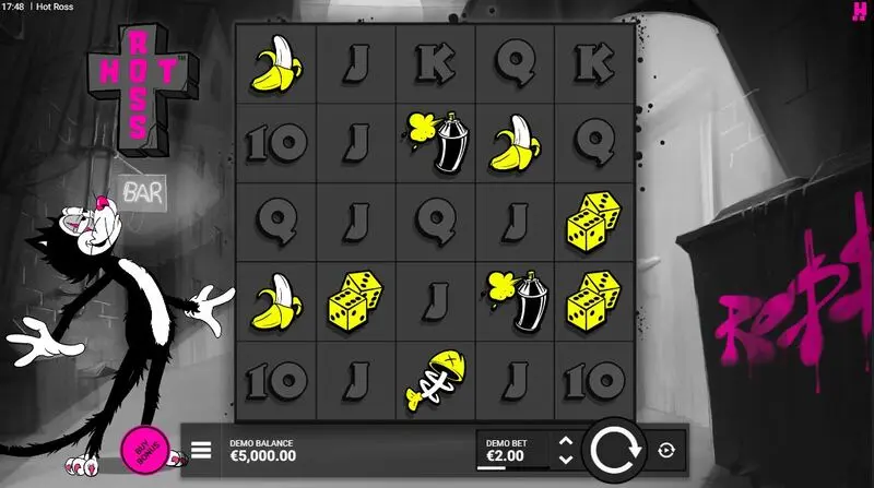 Hot Ross Slots made by Hacksaw Gaming - Main Screen Reels