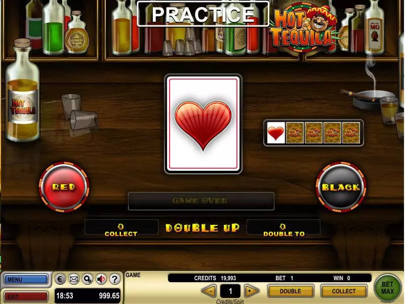 Hot Tequila Slots made by GTECH - Gamble Screen