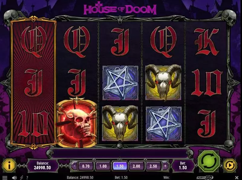 House of Doom Slots made by Play'n GO - Main Screen Reels