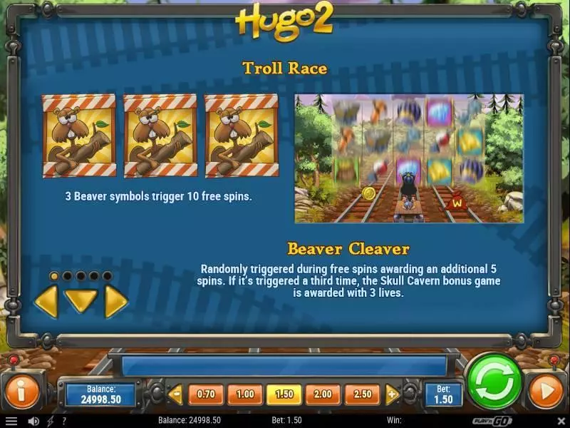 Hugo 2 Slots made by Play'n GO - Bonus 3