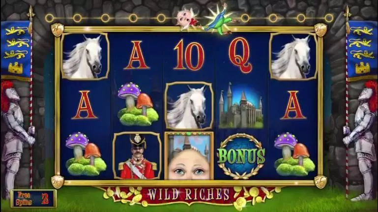 Humpty Dumpty Wild Riches Slots made by 2 by 2 Gaming - Main Screen Reels