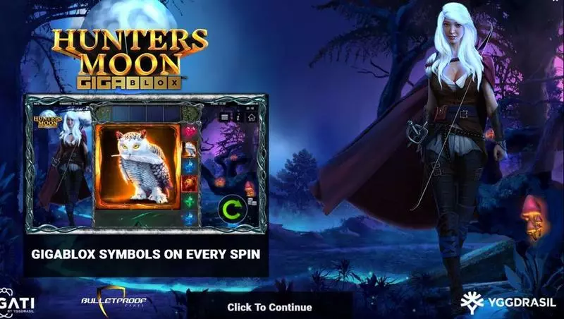 Hunters Moon Gigablox Slots made by Bulletproof Games - Free Spins Feature