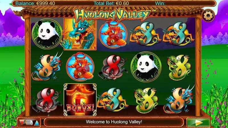 Huolong Valley Slots made by Nyx Interactive - Main Screen Reels