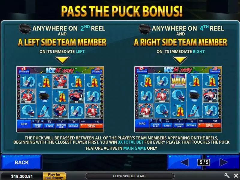 Ice Hockey Slots made by PlayTech - Bonus 3