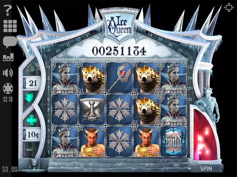 Ice Queen Slots made by Slotland Software - Main Screen Reels