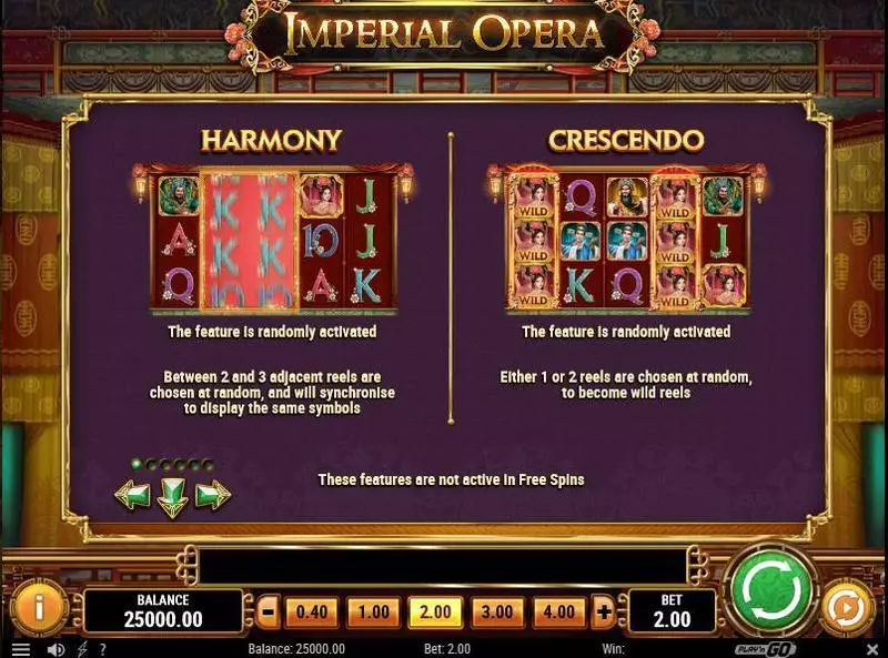 Imperial Opera Slots made by Play'n GO - Bonus 1