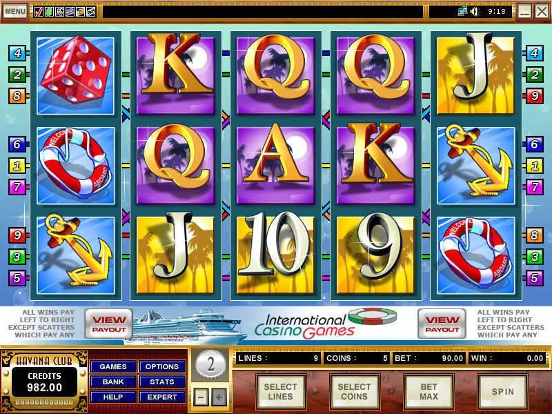 International Casino Games Slots made by Microgaming - Main Screen Reels