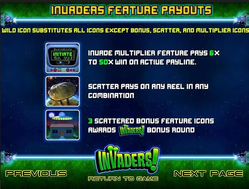 Invaders Slots made by BetSoft - Info and Rules