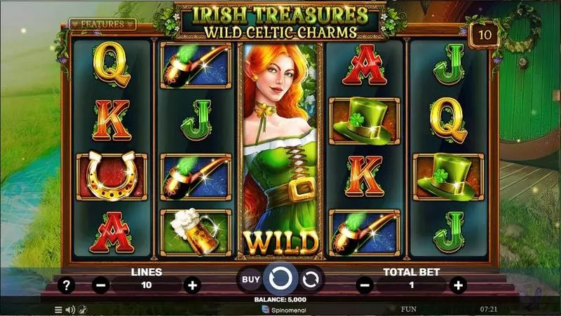 Irish Treasures – Wild Celtic Charms Slots made by Spinomenal - Main Screen Reels