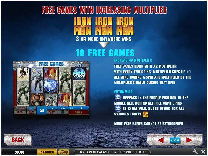 Iron Man 2 50 Line Slots made by PlayTech - Bonus 1
