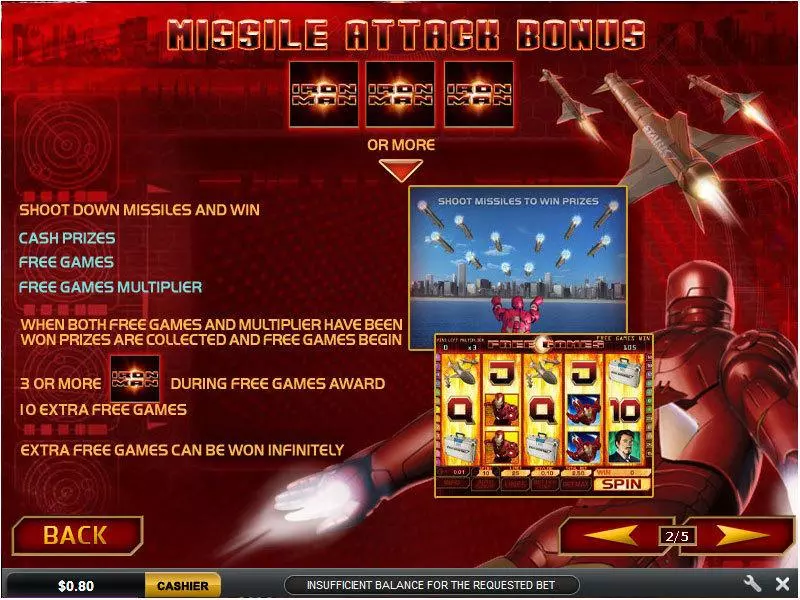 Iron Man Slots made by PlayTech - Bonus 1