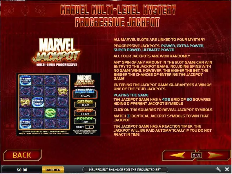 Iron Man Slots made by PlayTech - Bonus 4