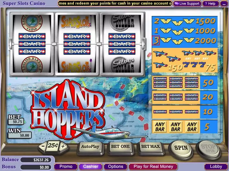 Island Hoppers Slots made by WGS Technology - Main Screen Reels