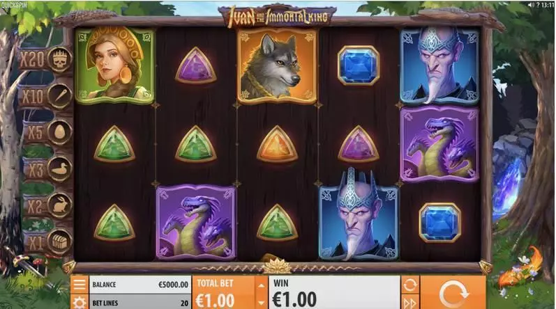 Ivan and the Immortal King  Slots made by Quickspin - Main Screen Reels