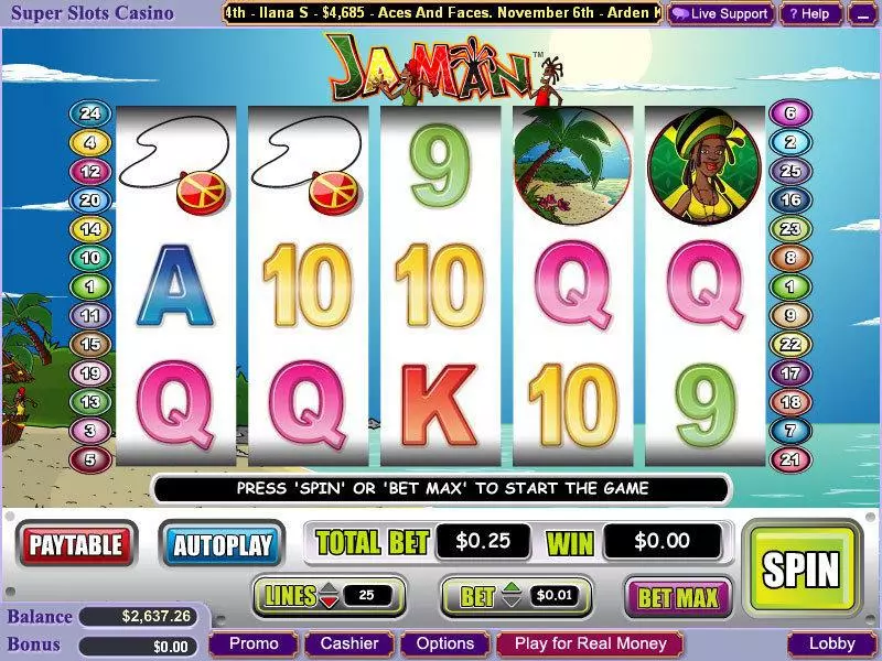 Ja Man Slots made by WGS Technology - Main Screen Reels